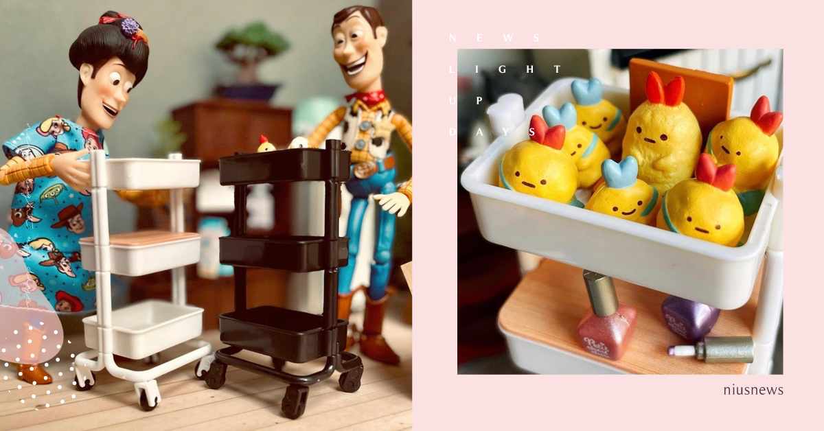 三款實用扭蛋開箱！迷你三層推車和車站座椅，還有在家上班的動物！| 打翻玩具箱 扭蛋、在家工作、推車、IKEA、新幹線