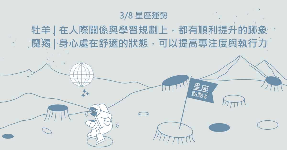 3/8星座點點名：雙魚面對眾多的建議，要找到適合的來幫助自己！每日星座進化2.0 星座運勢、當日運勢、星座點點名、每日星座進化