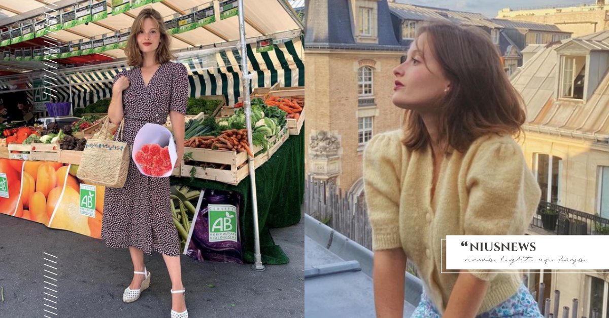 偷學158法國嬌小穿搭網紅Camille，初春靠短針織、印花穿出法式甜美！ 嬌小女、穿搭、法式、Camille Yolaine