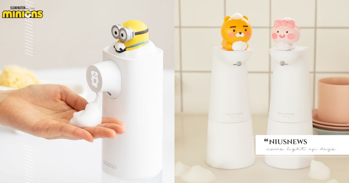 小小兵、《冰雪奇緣》艾莎監督洗手！4款「人氣角色自動給皂機」陪粉絲消滅手部細菌 冰雪奇緣、Elsa、小小兵、美國隊長、鋼鐵人、KAKAO FRIENDS、洗手機、自動給皂機