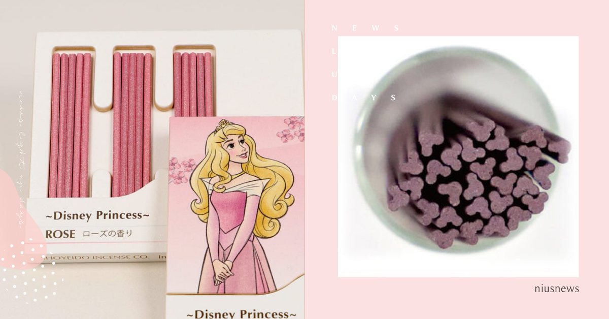 橫切面是米奇！日本推「迪士尼香氛線香」用可愛放鬆身心，睡美人「粉色線香」超夢幻 日本、迪士尼、迪士尼公主、線香、米奇