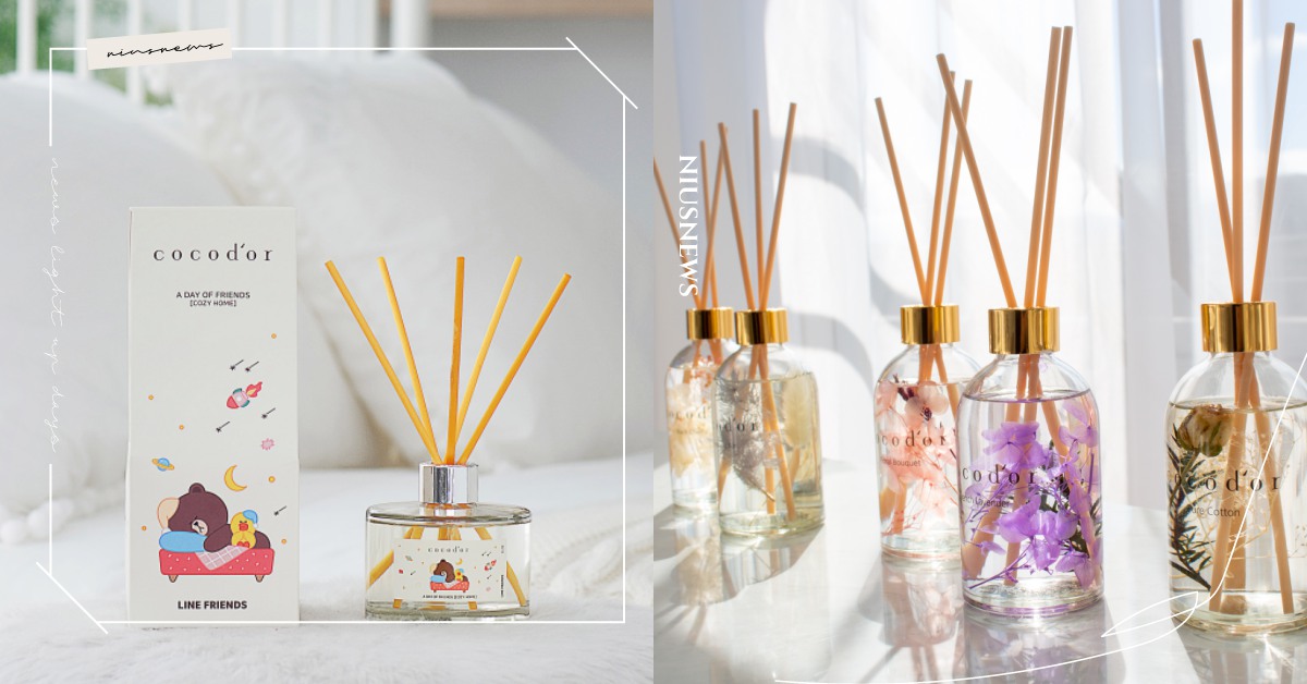 花香控最愛！韓妞回購率爆高「擴香瓶」清單快收，永生花、熊大包裝太軟萌 LINE FRIENDS、擴香瓶、韓妞、cocod'or、粉色選物