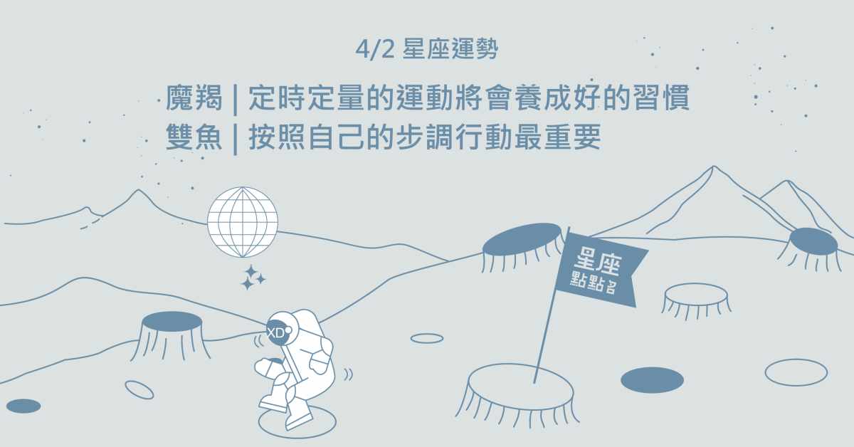 4/2星座點點名：處女學習力高，能夠成為團隊領導！每日星座進化2.0 星座運勢、當日運勢、星座點點名、每日星座進化