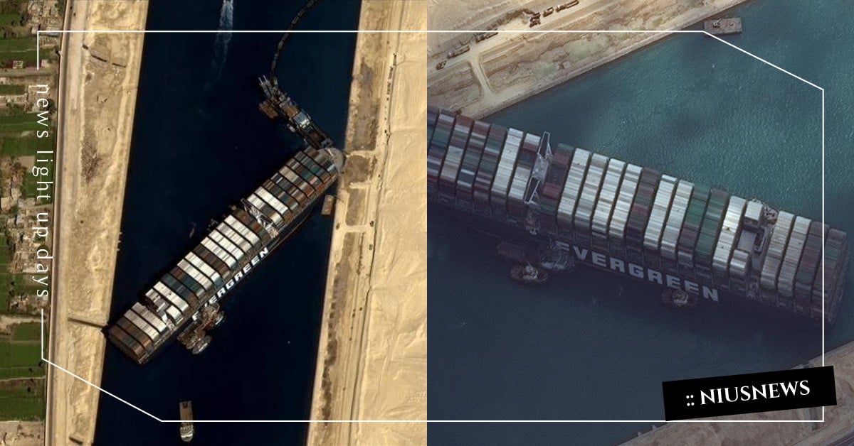 當「大排長榮」變成太空拍照打卡熱點！美國、西班牙通通來湊熱鬧，走過路過千萬別錯過 大排長榮、Taiwan Can Block、太空、衛星、拍照打卡、PTT、批踢踢、長賜輪、長榮貨輪、長榮海運、蘇伊士運河