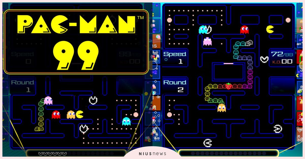 小精靈Switch遊戲《PAC-MAN 99》免費下載！「99人同時廝殺」超刺激 Switch、任天堂、PAC-MAN 99、PAC-MAN、小精靈