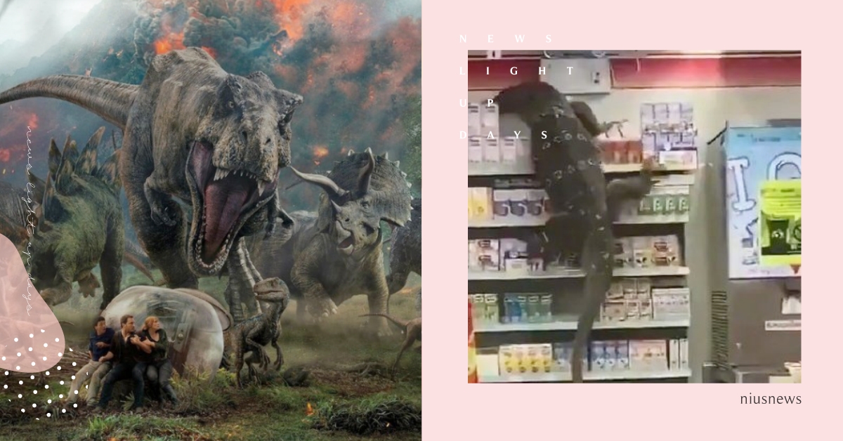 泰國超商疑「史前巨獸」出沒！《侏羅紀公園》遭網友狂點名，無奈闢謠：不是我們家的！ 大蜥蜴、泰國、侏羅紀公園、巨蜥蜴、電影、爆笑、哥吉拉、哥吉拉大戰金剛