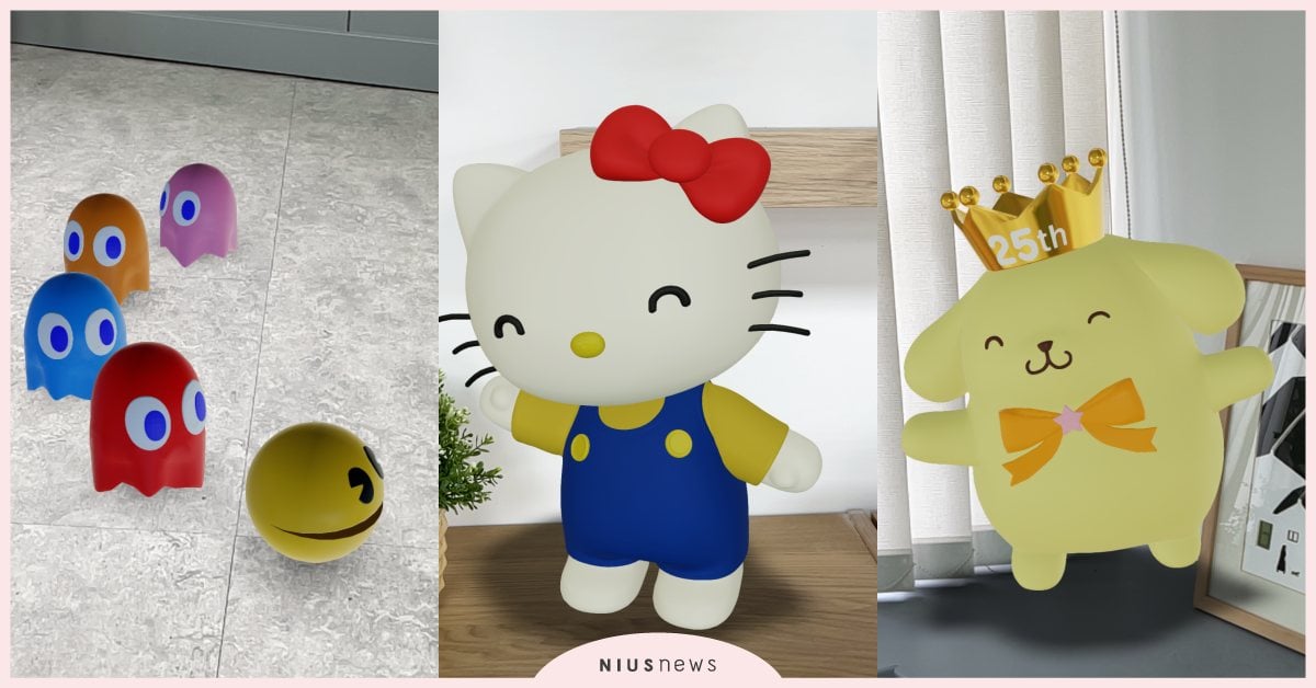 用手機召喚Hello Kitty、布丁狗！Google搜尋「AR預覽」加入新角色 Google、Google搜尋、三麗鷗、Hello Kitty、布丁狗、AR預覽、超人力霸王、太鼓達人