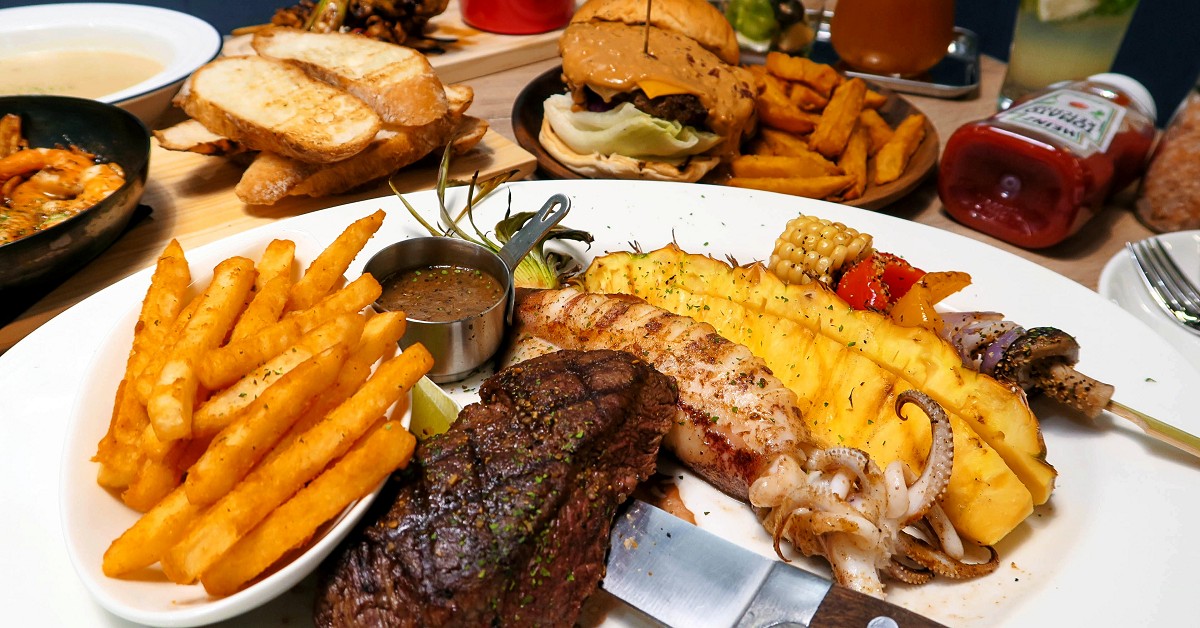 新竹在地高人氣連鎖美式牛排餐廳，炭烤牛排、手工漢堡與超美味的下酒菜! 新竹牛排、竹北牛排、史坦利美式牛排