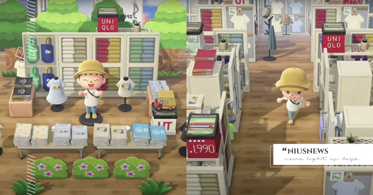 《動物森友會》UNIQLO島開放參觀！UQ店裝神還原遊戲，還有「聯名UT」可下載 動物森友會、ACNH、Animal Crossing、UNIQLO、