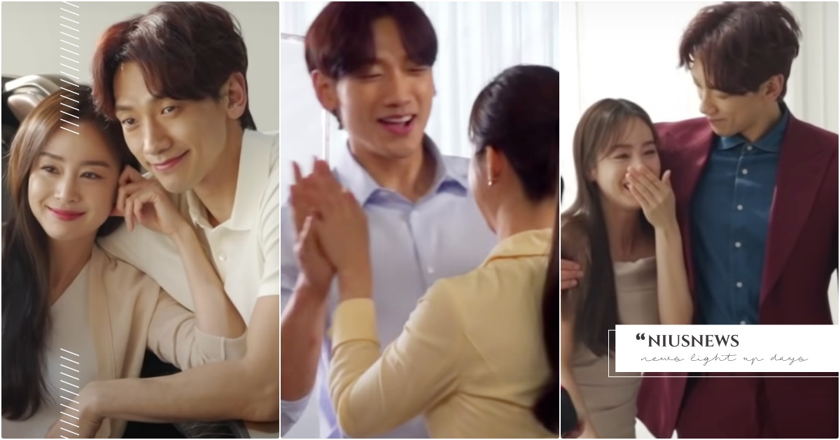 雨神撒嬌叫「努那」！Rain＆金泰希拍攝背後「高甜互動流出」，硬要摟肩摸小手閃爆 金泰希、金泰希結婚、Rain結婚、Rain老婆、Rain頻道、韓星夫妻、韓星代言、韓星結婚、Rain金泰希代言、Rain金泰希互動