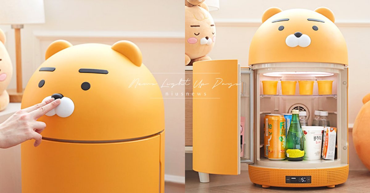 KAKAO「萊恩小冰箱」可愛登場！按鼻開門超療癒，UV殺菌功能消毒手機太實用 KAKAO FRIENDS、Ryan、萊恩、冰箱、韓國