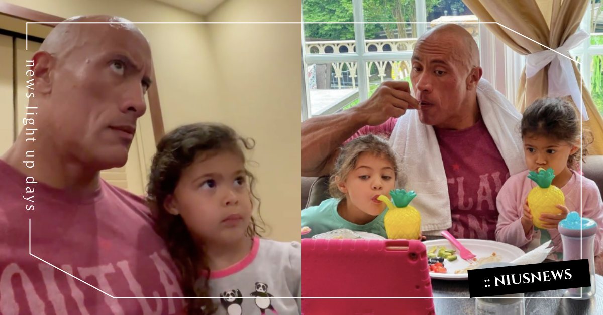 宇宙壯漢也崩潰！巨石強森居家防疫帶女兒看《噤界》，釣出導演回：「等等，你認真？」 巨石強森、居家防疫、新冠、噤界、親子