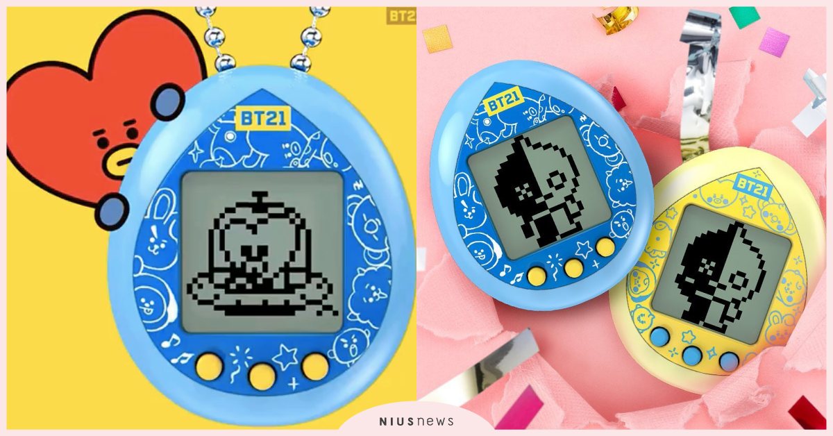 「BT21電子雞」可愛登場！用心照顧「像素風宇宙明星」，餵寶貝吃飯＆陪玩耍太治癒 BT21、宇宙明星、電子雞、LINE FRIENDS、BTS、TATA、KOYA、RJ、SHOOKY、MANG、CHIMMY、COOKY