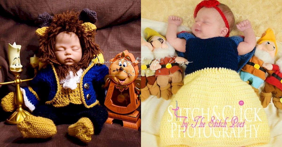 讓寶寶一秒化身白雪公主！國外攝影工作室「迪士尼寶寶」主題超人氣，美女與野獸太Q 媽媽妞、親子妞、小孩、幼兒、攝影、工作室、迪士尼、cosplay、母嬰推好物