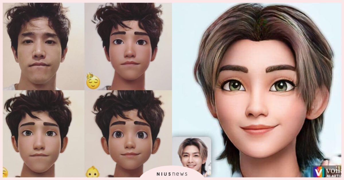 劉以豪、炎亞綸也在玩！「迪士尼風格」AI卡通頭貼製造機爆紅，花5秒穿越動漫世界 AI、卡通、迪士尼、文藝復興、大頭貼、Voilà AI Artist