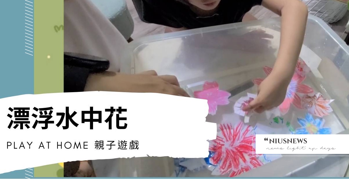【居家親子勞作】最親切的科學小遊戲：漂浮的水中開花！ 居家親子活動、親子勞作、摺紙遊戲、親子、DIY、幼兒、遊戲、科學遊戲