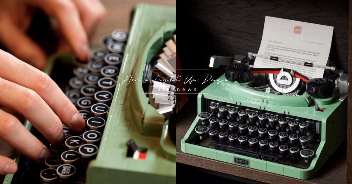 樂高IDEAS「復古打字機」精緻亮相！圓形鍵盤真的能按、可裝入紙張超逼真 樂高、lego、LEGO IDEAS、小熊維尼、Winnie the Pooh