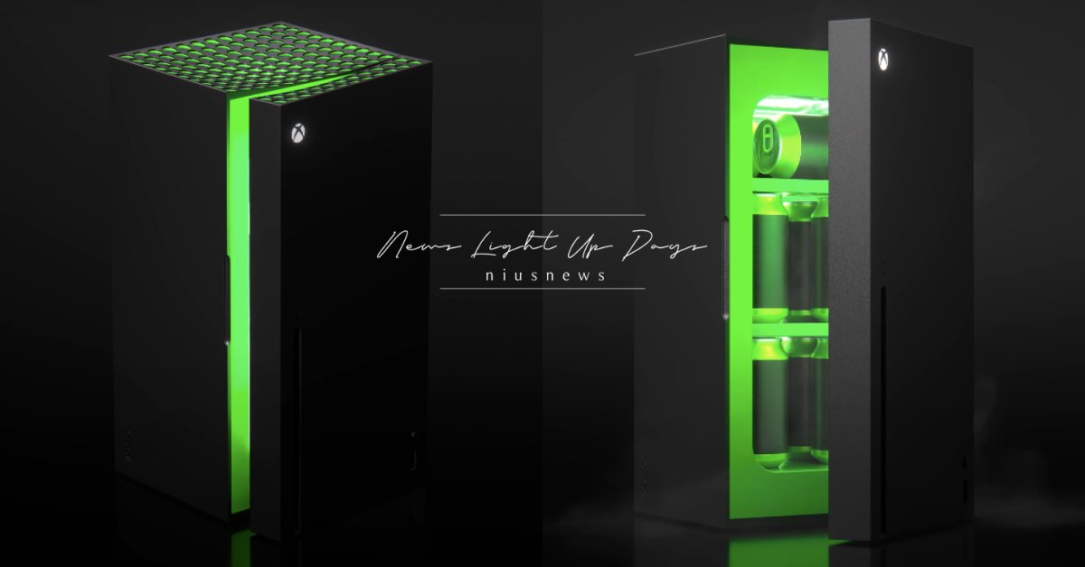 微軟正式推「Xbox Series X小冰箱」！神複製主機外型，打開發綠光超酷炫 微軟、Xbox、Xbox Series X、冰箱、遊戲主機