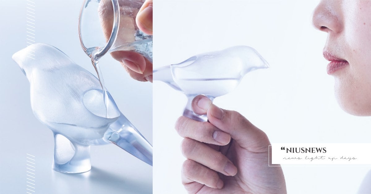 有助於戒酒的「日本小鳥清酒杯」！就像跟小鳥接吻一樣可愛，背後意義奪得德國設計獎 TAKI PRODUCT、小鳥のおちょこ、German Design Award 2021、Special Mention、特別獎、德國設計大獎、日本品牌、設計、小鳥清酒杯、戒酒