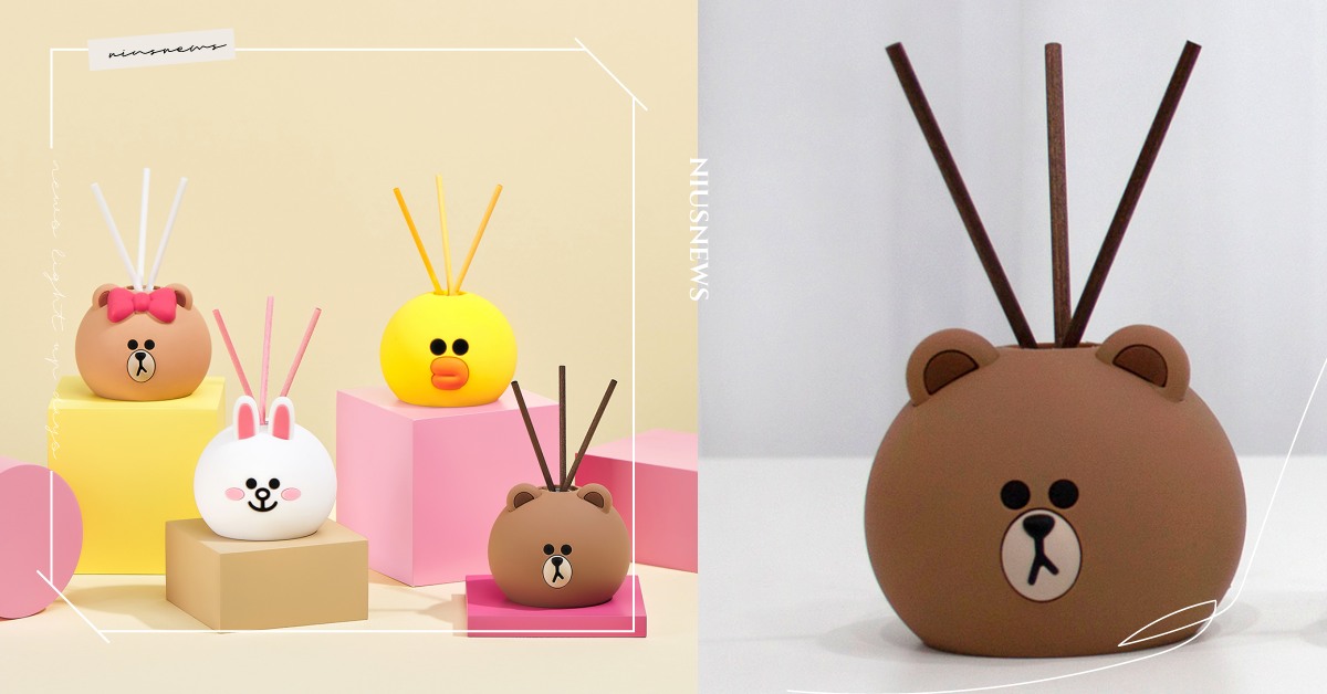 大頭版造型超Q！韓國香氛品牌推LINE FRIENDS擴香，花果香調少女心爆棚 LINE FRIENDS、聯名、擴香、Cocod’or、韓國