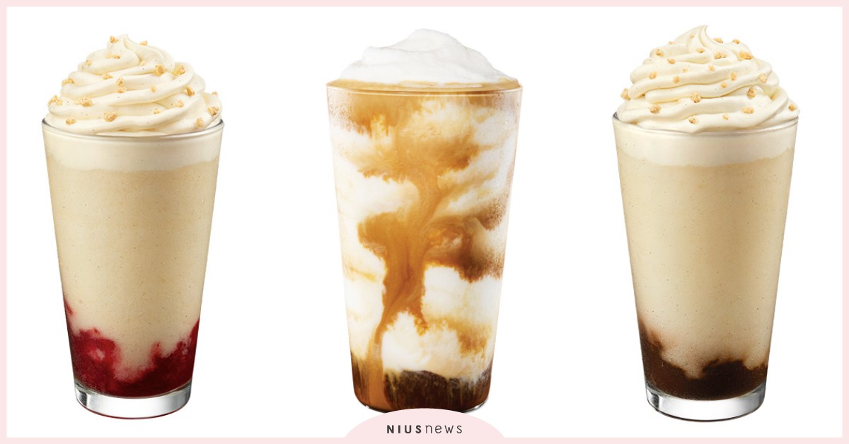 星巴克5款夏季新飲品！「法式草莓泡芙」和「法式巧克力泡芙」星冰樂必喝 星巴克、星巴克菜單、星巴克必喝、法式草莓泡芙風味星冰樂、法式巧克力泡芙風味星冰樂、雙濃萃義式咖啡星冰樂、金色鳳梨冷萃咖啡、蜜香鳳梨青茶