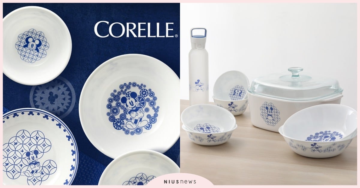 米奇米妮4大主題系列「居家餐具組」！獨家限定「東方青花彩」7款典雅絕美必收 康寧餐具、迪士尼、米奇、米妮、童趣樂園、經典大道、幾何塗鴉、東方青花彩、餐具