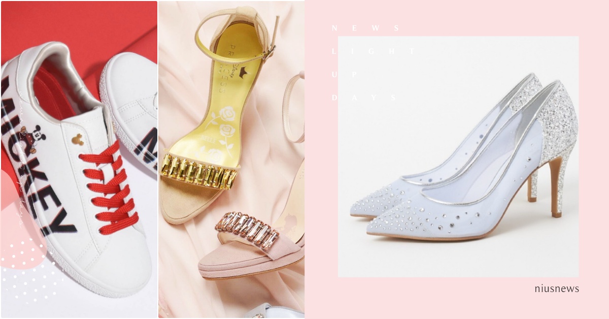 還原灰姑娘玻璃鞋！日牌聯名推「迪士尼公主高跟鞋」美炸，還有米奇&米妮小白鞋 迪士尼聯名鞋、米妮聯名、聯名高跟鞋、DIANA聯名、米妮高跟鞋、米妮鞋、迪士尼公主聯名、灰姑娘玻璃鞋