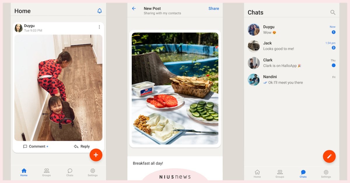社群軟體《HalloApp》實現極簡社交！有對方號碼才能聊天、發文不被「讚」綁架 HalloApp、通訊軟體、社群軟體、極簡社交、朋友、聊天