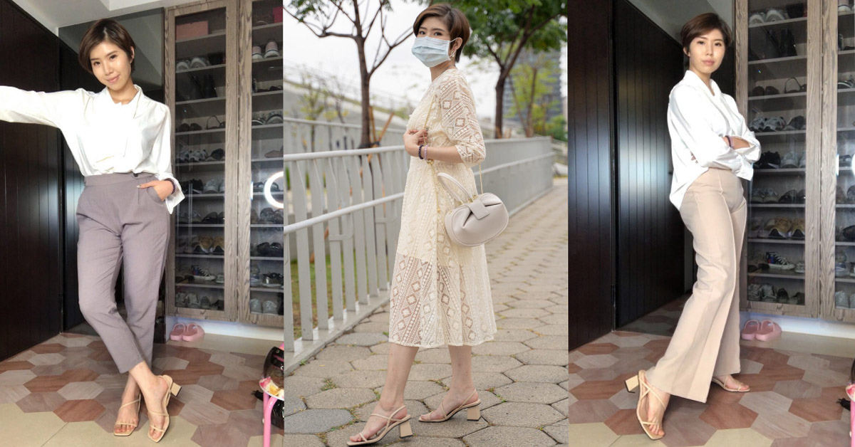 美鞋開箱｜Kefei 頂級鞋包 性感S曲線方頭繫帶涼跟鞋 Kefei 頂級鞋包、涼鞋、露趾涼鞋、涼鞋穿搭