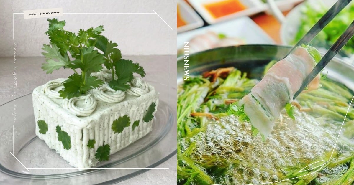 香菜越濃越愛！日韓「芫荽大餐」奶油蛋糕、啤酒人氣爆棚，網笑：「天堂地獄一餐之隔」 日本、韓國、咖啡廳、香菜、香菜奶油蛋糕、香菜啤酒、香菜披薩