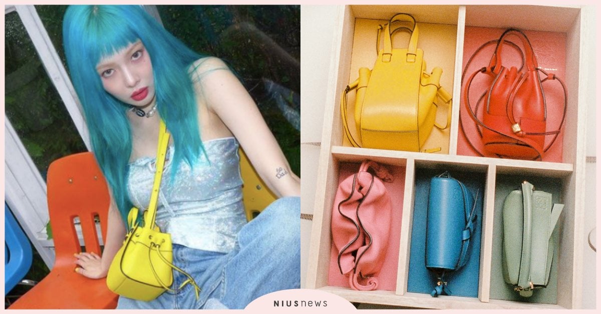 泫雅搶先曬！LOEWE迷你包組，吊床、Gate馬鞍、拼圖包5大經典款一次滿足！ LOEWE、泫雅、迷你包