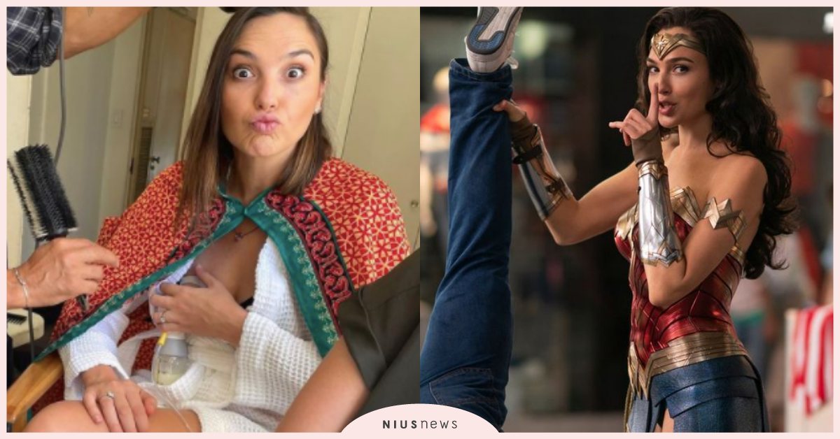 神力媽咪執勤中！《神力女超人》蓋兒加朵曝光後台工作照，忙到邊化妝邊擠母乳！ 神力女超人、蓋兒加朵