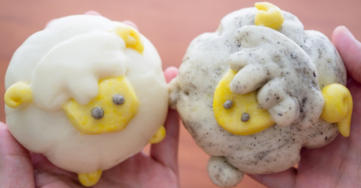 羊奶饅頭食譜。羊咩咩造型超可愛。白羊/黑羊喜歡哪隻呢? Ann媽料理