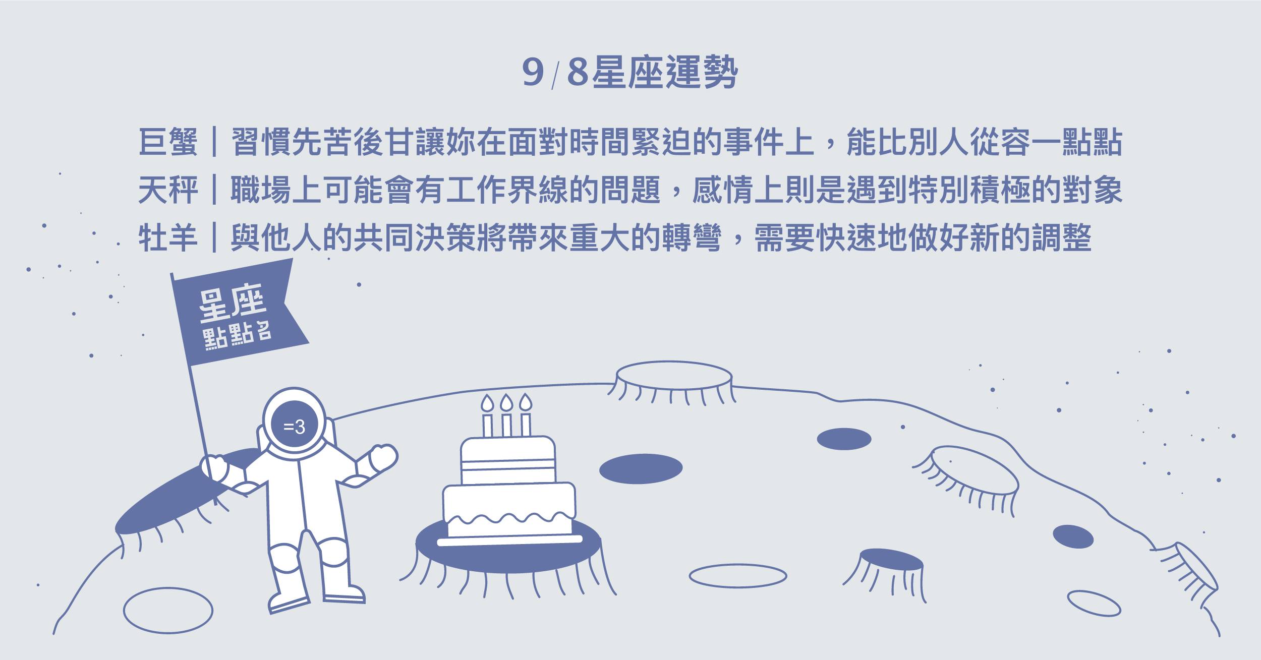 9/8星座點點名：摩羯的你要對自己更有自信！每日星座進化2.0 星座運勢、當日運勢、星座點點名、每日星座進化2.0