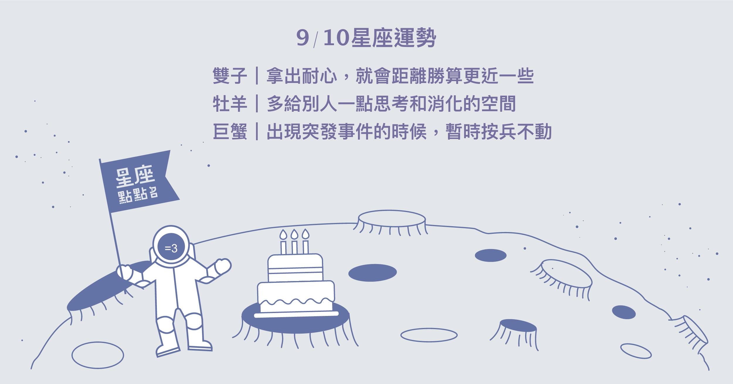 9/10星座點點名：牡羊要練習用幽默感與人拉近距離！每日星座進化2.0 星座運勢、當日運勢、星座點點名、每日星座進化2.0