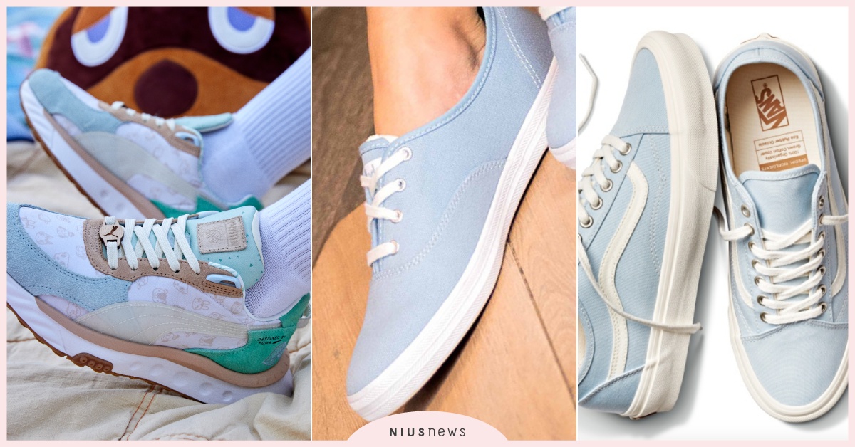 2021秋冬「8雙寶寶藍球鞋」推薦！PUMA超萌聯名＆Converse碎花穆勒鞋 藍色球鞋推薦、2021球鞋推薦、NEW BALANCE推薦、K-SWISS厚底鞋、VANS推薦、adidas Originals推薦、IU同款NB、Converse帆布鞋推薦、Keds推薦、ASICS推薦、動物森友會聯名