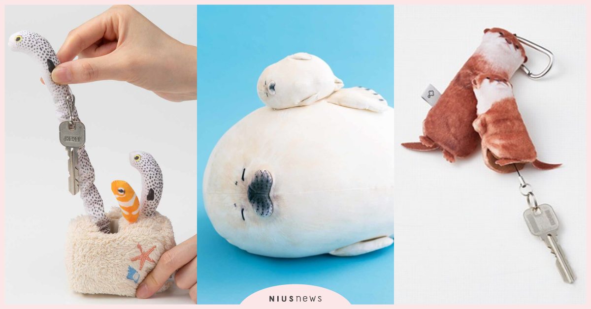 花園鰻最新周邊！日本「felissimo」海遊館系列好療癒，海豹小袋似香草大福！ 寵物圈圈、寵物選品、寵物吃喝玩樂、felissimo、日本、海遊館、花園鰻、海豹、企鵝