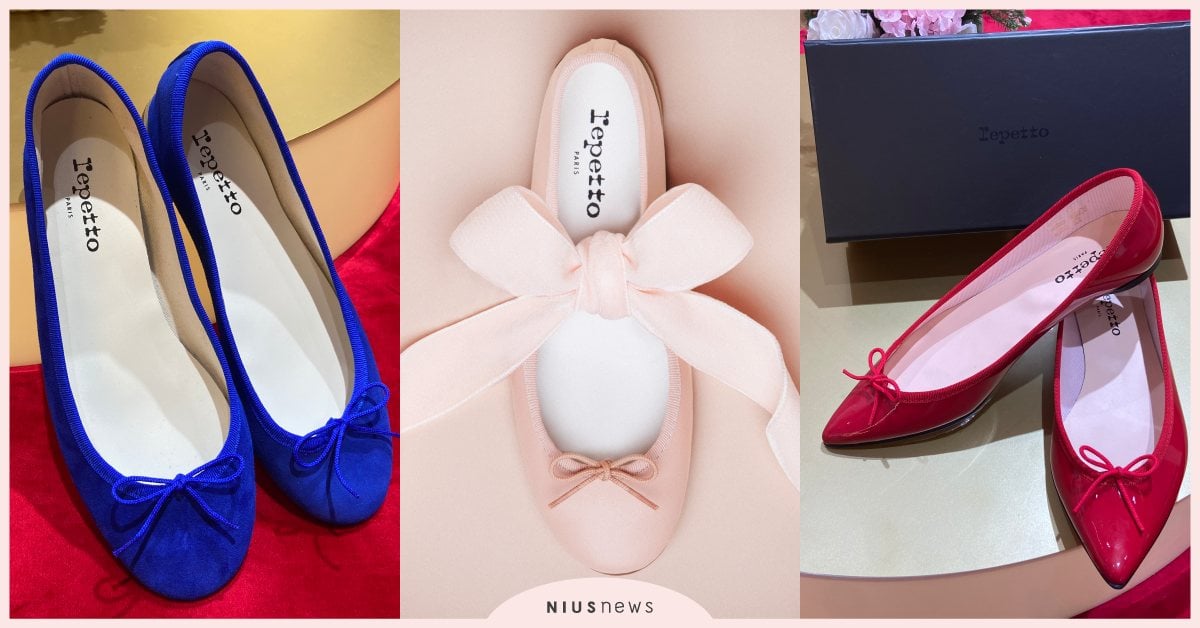 法式芭蕾鞋「Repetto」登台5必收！經典蝴蝶結紅鞋、Hebe同款牛津鞋都入榜 Repetto、芭蕾舞鞋、娃娃鞋