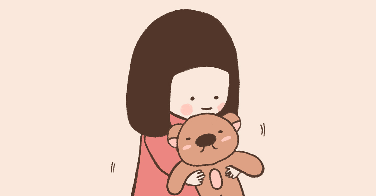 我有在健身哦，可以好好接住自己，也能接住你 健身、可愛、療癒、插畫、溫暖