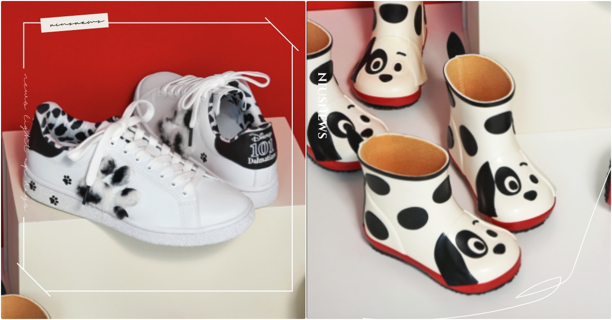 雨天穿上斑點狗！日牌迪士尼《101忠狗》聯名「腳印小白鞋＋童鞋」，是庫伊拉出品？ 迪士尼聯名鞋、斑點狗聯名、聯名小白鞋、DIANA聯名、101忠狗聯名、聯名童鞋、101忠狗童鞋、101忠狗球鞋、日本鞋子品牌推薦