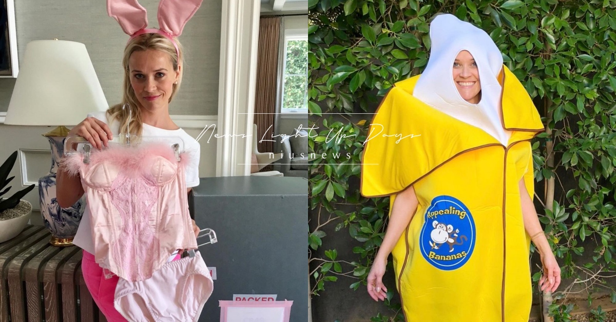 瑞絲薇斯朋「高衩＋兔耳」神還原20年前《金髮尤物》！加碼萬聖節扮「大香蕉」網爆笑 瑞絲薇斯朋、金髮尤物、金法尤物、艾兒伍茲、萬聖節