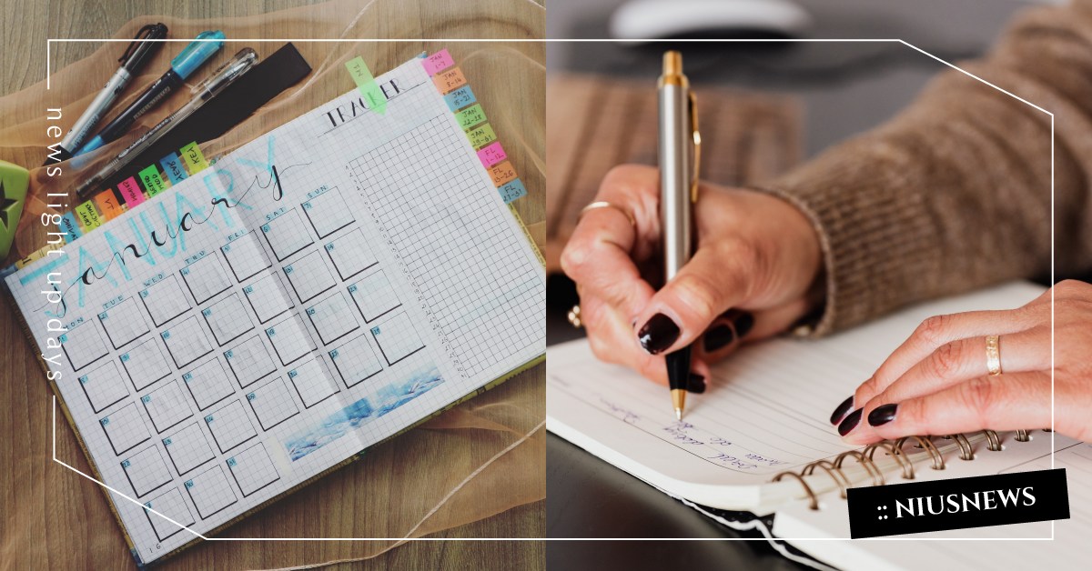 迎接2022年！行事曆5規劃重點＋4規劃小技巧學起來，「留時間給自己」很重要 職場英文、2022、新年快樂、行事曆英文、行事曆