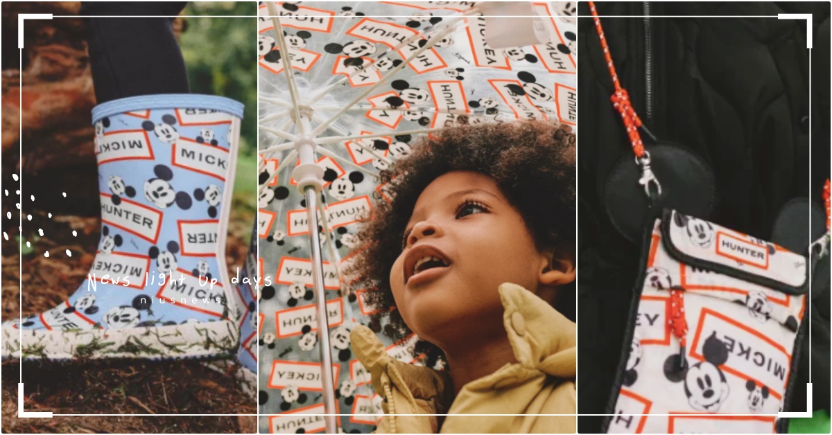 HUNTER ×迪士尼「米奇聯名雨靴＋雨傘」，草莓粉長筒、寶寶藍短筒超萌守護雨天 HUNTER、HUNTER迪士尼聯名、米奇聯名、米奇雨靴、米奇雨傘