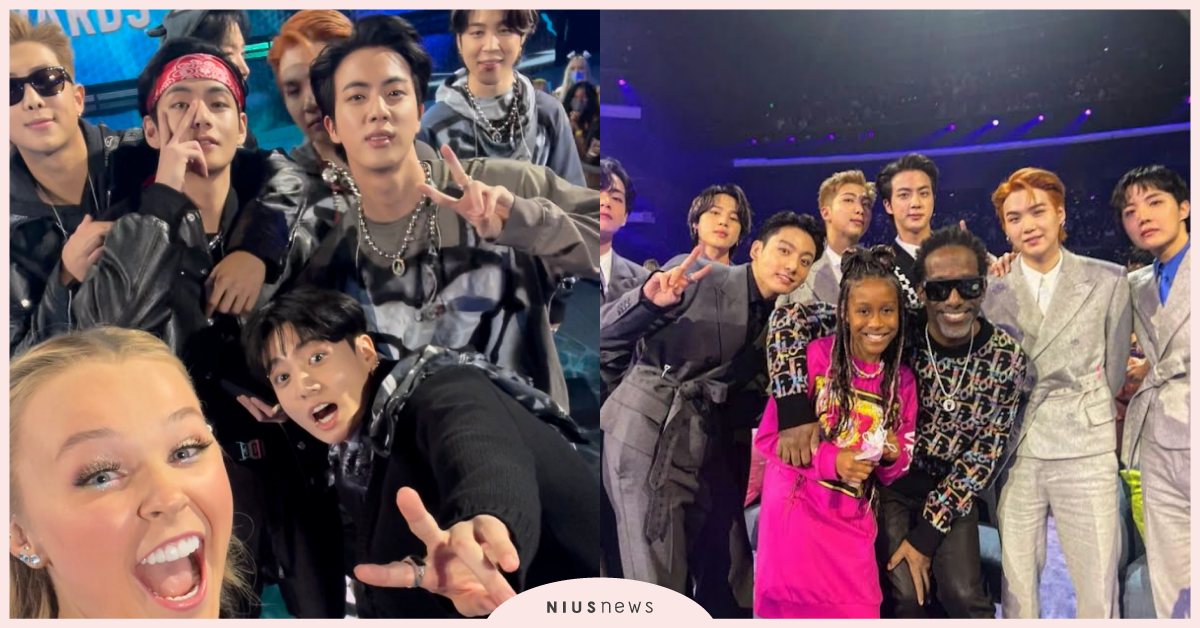 全美音樂獎變防彈見面會！Boyz2man拉女兒上台合照，網狂讚「年度最佳好爸爸」 全美音樂獎、BTS防彈少年團、粉絲見面會