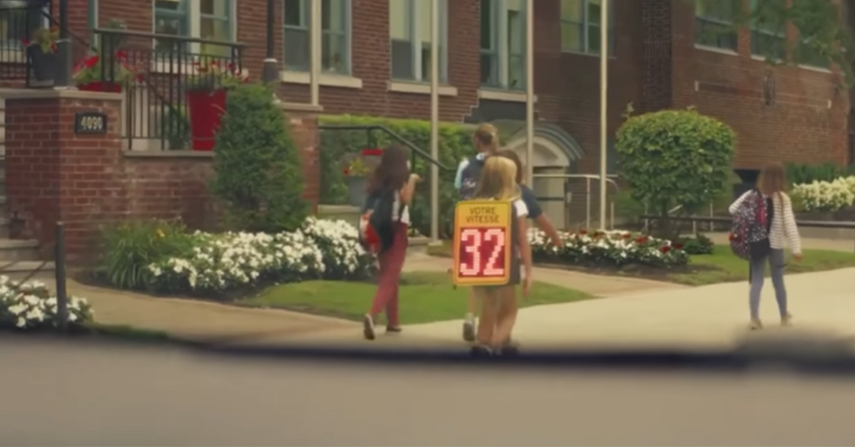 讓上學的孩子，告訴你開太快了 超速、安全、上學、安全駕駛