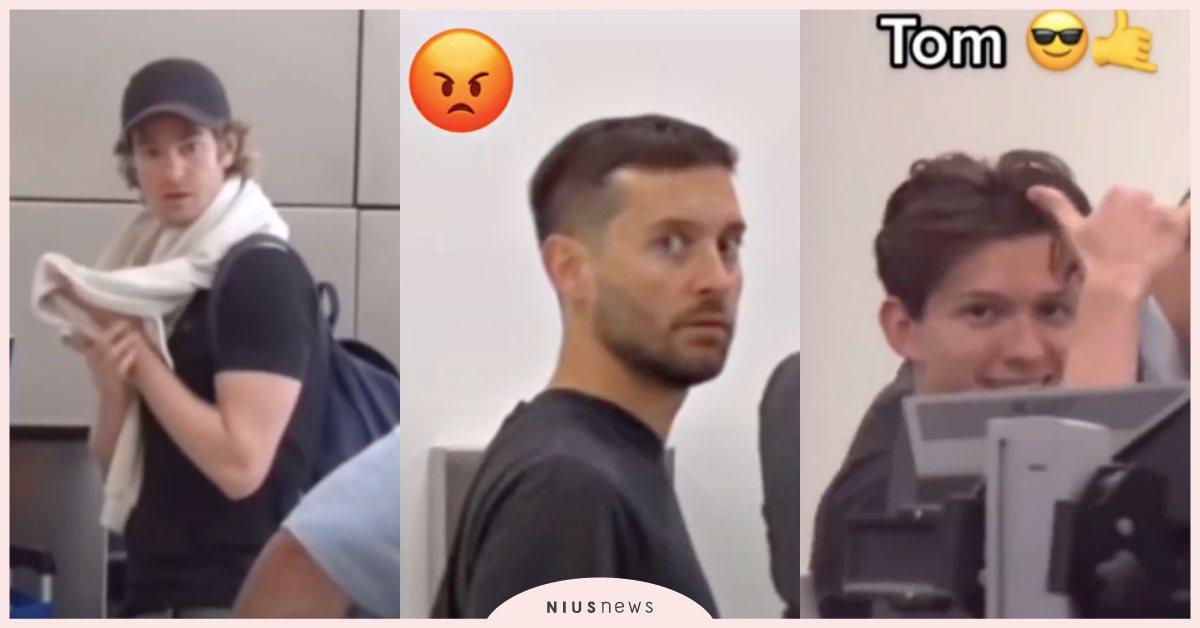 3代蜘蛛人敏感度大比拼！荷蘭弟慢半拍燦笑，一代陶比「一眼鎖定鏡頭」狠瞪！ 蜘蛛人、陶比麥奎爾、安德魯加菲爾德、湯姆霍蘭德