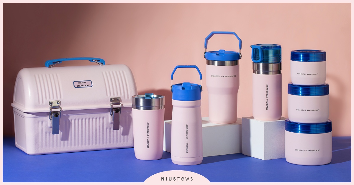Stanley+星巴克聯名！「煙粉色」＋「海藍色」6款新品開賣日確定 Stanley+Starbucks、Stanley星巴克聯名、2022星巴克聯名、煙粉色、海藍色