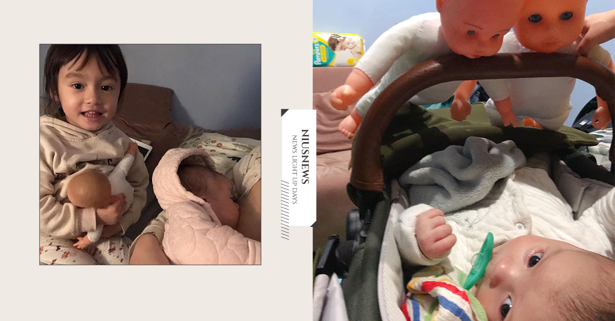 混血小姊姊一秒成功安撫哭鬧弟！獨特奇招讓媽媽哭笑不得：「我有對你這樣？」 手足、姊弟、可愛、好笑