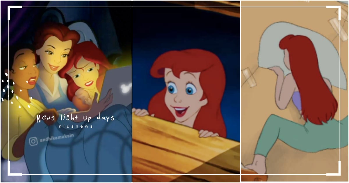 樂佩頭皮超痛！迪士尼公主4個「幕後你不知道的事」爆笑惡搞，加碼禰豆子的崩潰瞬間 迪士尼公主、惡搞迪士尼公主、迪士尼公主翻玩、鬼滅之刃惡搞、鬼滅之刃禰豆子、AndhikaMuksin、Andhika Muksin迪士尼、