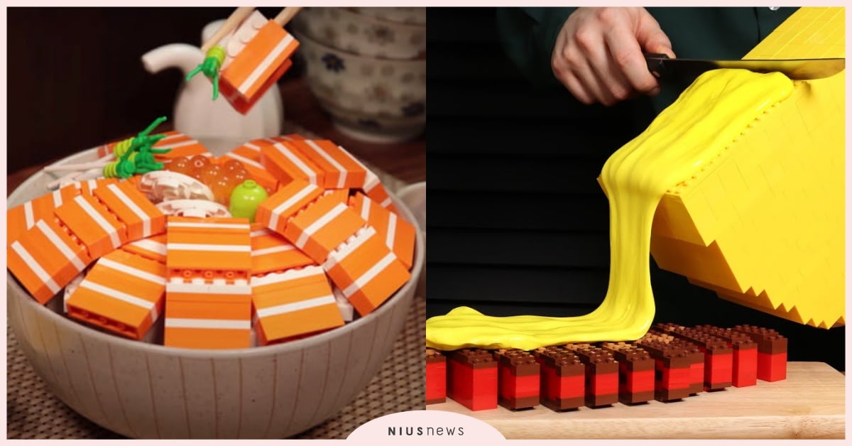 看到流口水合理嗎？樂高廚神打造起司瀑布牛排、火烤棒棒腿，連生鮭魚丼飯都能做給你！ 樂高、LOGO、美食、youTube、頻道